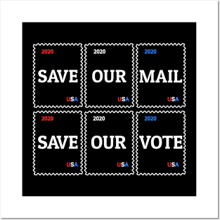 Save Our Mail Save Our Vote Posters and Art